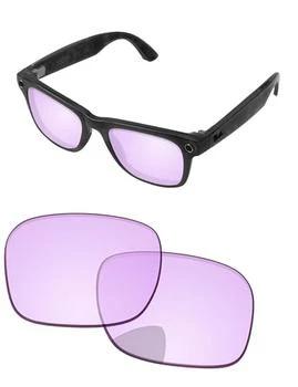 PapaViva Optics Replacement Lenses for Ray-Ban Meta Wayfarer Gen 2 RW4012 50mm AI Glasses - Photochromic, Anti-Fog & Anti Blue Light