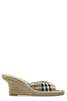 Burberry | Burberry Checked Mews Espadrille Mules