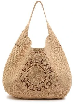 Stella McCartney | Logo raffia shoulder bag