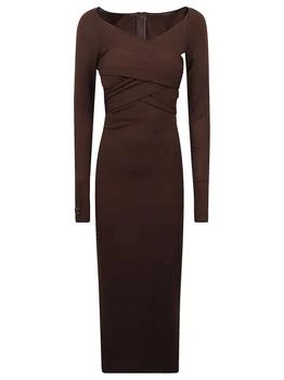 Dolce & Gabbana | Dolce & Gabbana Long-Sleeved Midi Dress