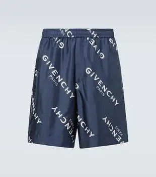 Givenchy | Givenchy Shadow silk Bermuda shorts