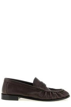 Yves Saint Laurent | Saint Laurent Le Loafer Logo Plaque Slip-On Loafers