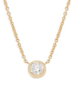 Saks Fifth Avenue | 14K Yellow Gold & 0.5 TCW Diamond Pendant necklace