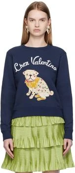 Valentino | Navy 
Le Chien De La Maison
 Sweatshirt