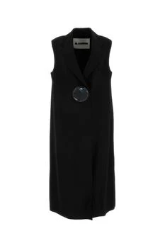 Jil Sander | Jil Sander Button-Fastened Tailored Crepe Sleeveless Vest