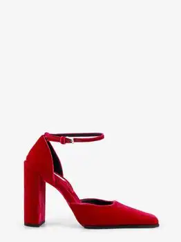 Alaia | D' Orsay 90 velvet décolleté