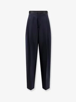 Bottega Veneta | Wool trousers with satin waistband