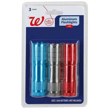 Walgreens LED Aluminum Flashlights Assorted