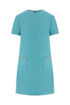 Valentino | Valentino Logo Plaque Crewneck Dress