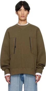 Sacai | Khaki Sponge Sweat Sweatshirt