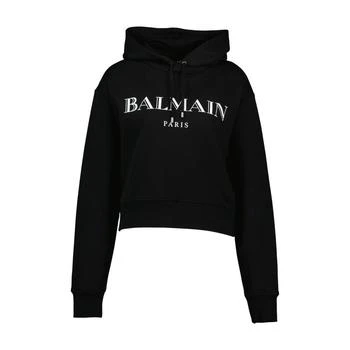 Balmain | Balmain Vintage Print Drawstring Hoodie