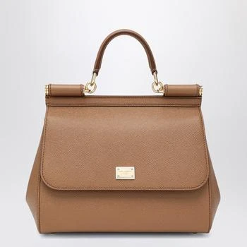 Dolce 
Gabbana | Large caramel Sicily Hand Bag