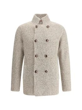Brunello Cucinelli | Brunello Cucinelli Double-Breasted Long Sleeved Cardigan