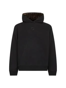 Fendi | FENDI | Black cotton blend hoodie | Man | S