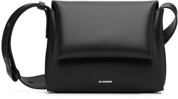 Jil Sander | Black Envelope Messenger Mini Bag