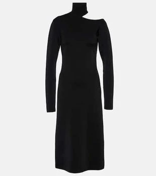 Salvatore Ferragamo | Mockneck jersey midi dress