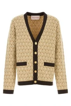 Valentino | Valentino Toute La V Patterned Straight Hem Cardigan