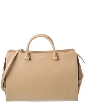 Burberry | Banwell Medium Check Canvas & Leather Satchel