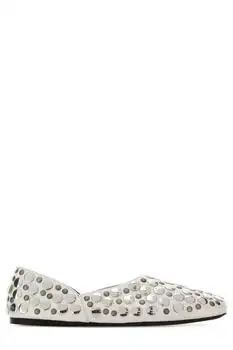 Khaite | Khaite Stud-Embellished Jane Ballerinas