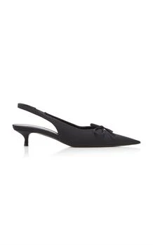 Balenciaga | Balenciaga Knife Bow-Detailed Mules - Moda Operandi