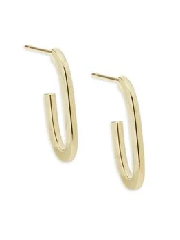 Saks Fifth Avenue | 14K Yellow Gold Half Hoop Earrings