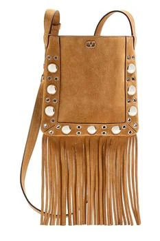 Valentino | Valentino	Nellcôte Fringed Edge Shoulder Bag