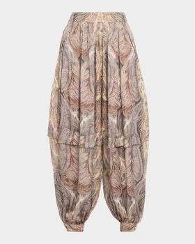 Zimmermann | Hypnotic Silk Harem Pants