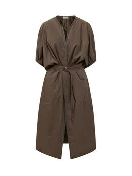 Brunello Cucinelli | Brunello Cucinelli Embellished Belted Midi Dress