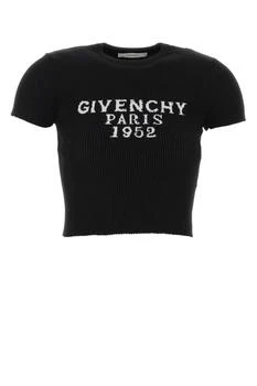 Givenchy | Givenchy Paris 1952 Jacquard Cropped Knit Top