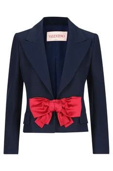 Valentino | Valentino Garavani Single-Breasted Bow Detailed Blazer