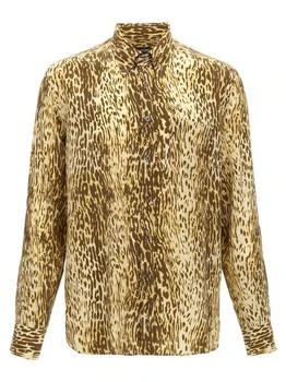 Tom Ford | Tom Ford Leopard Printed Long-Sleeved Shirt
