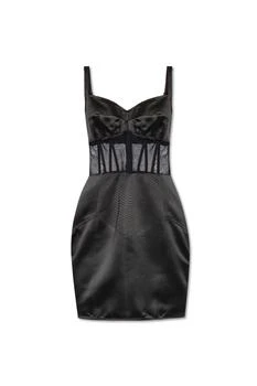 Dolce
Gabbana | Dolce
Gabbana Boned Bodice Panelled Mini Satin Dress