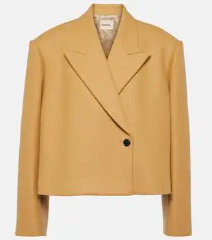 Khaite | Raymond cropped wool-blend jacket