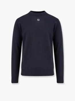 Fendi | Wool sweater with ff metal logo