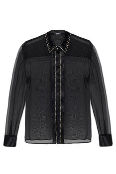 Versace | Versace Embellished Georgette Relaxed Shirt
