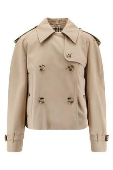 Burberry | Burberry Cropped Gabardine Trench Jacket