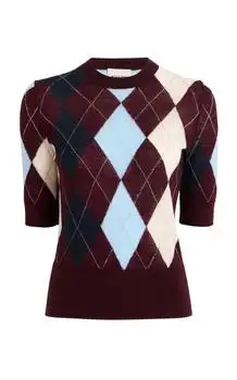 Khaite | Khaite Anders Argyle-Knit Cashmere-Blend Top - Moda Operandi