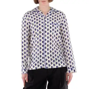 Burberry | Burberry Postbox Silk Pyjama Shirt, Brand Size 6 (US Size 4)