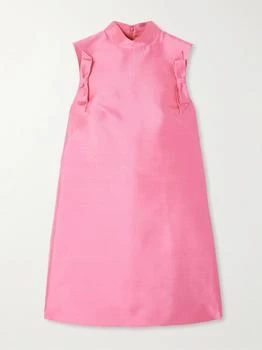 Valentino | Bow-detailed Silk-twill Mini Dress  - IT36