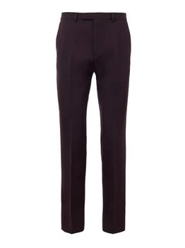 Gucci | Sartorial trousers Bordeaux with Embroidery Logo Gucci
