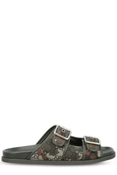 Gucci | Gucci Monogram Double-Buckle Sandals