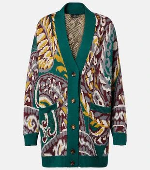 ETRO | Jacquard wool-blend cardigan