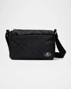 Burberry | Men
s East/West Check Messenger Bag