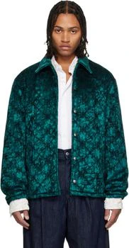 Dries Van Noten | Navy Velvet Jacket