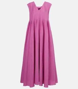 Max Mara | Piega ramie and cotton pleated maxi dress
