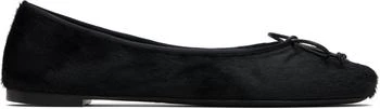 Khaite | Black Calfhair Ballerina Flats