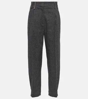 Brunello Cucinelli | Mid-rise wool-blend pants