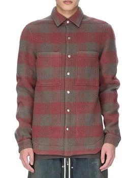 Rick Owens | Plaid Wool Overshirt