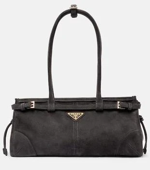 Prada | Prada Bonnie Medium suede shoulder bag