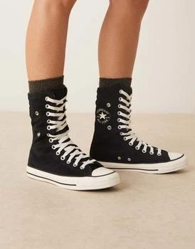 Converse Chuck Taylor All Star Fold Over trainers in black